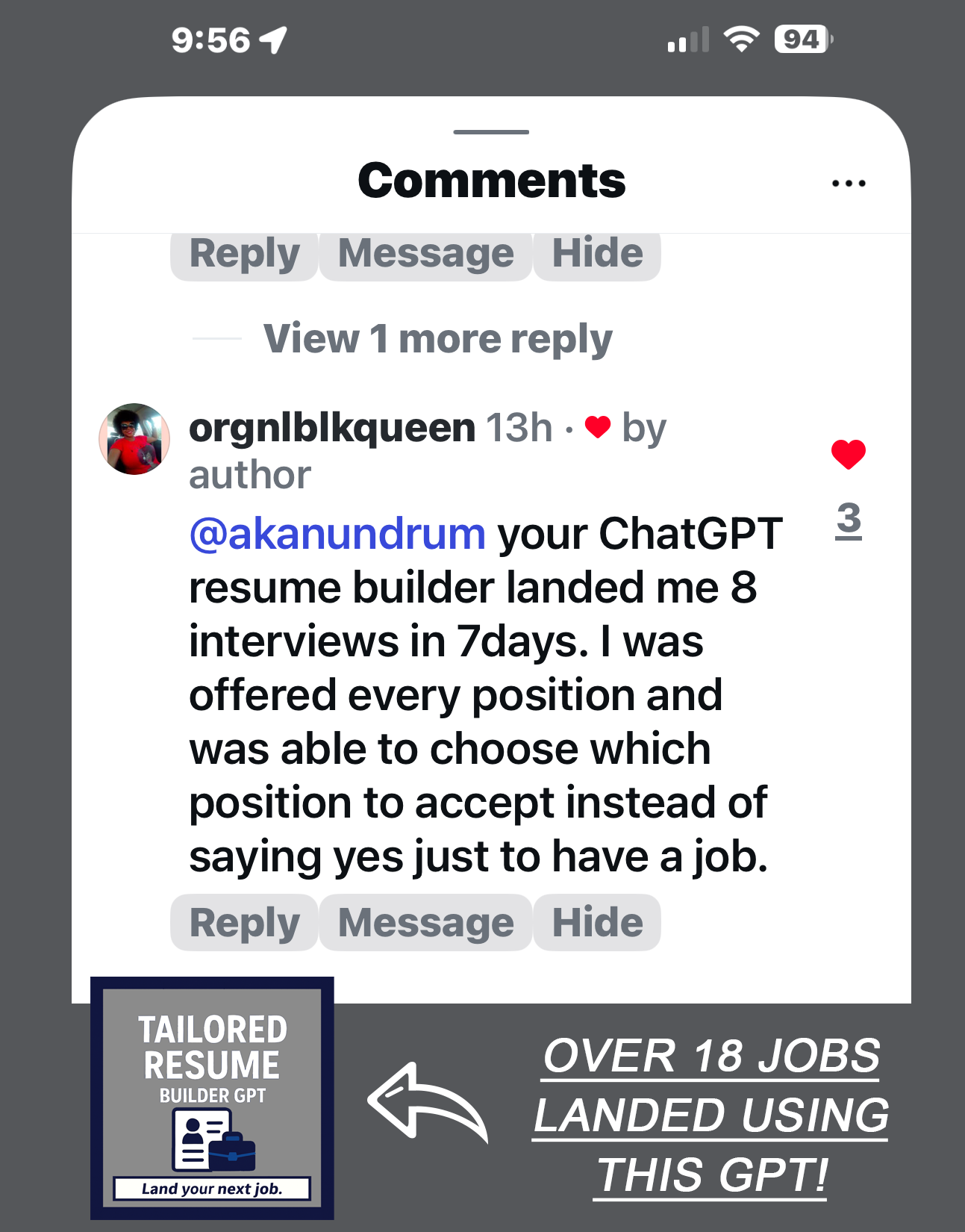 Tailored Resume Builder GPT