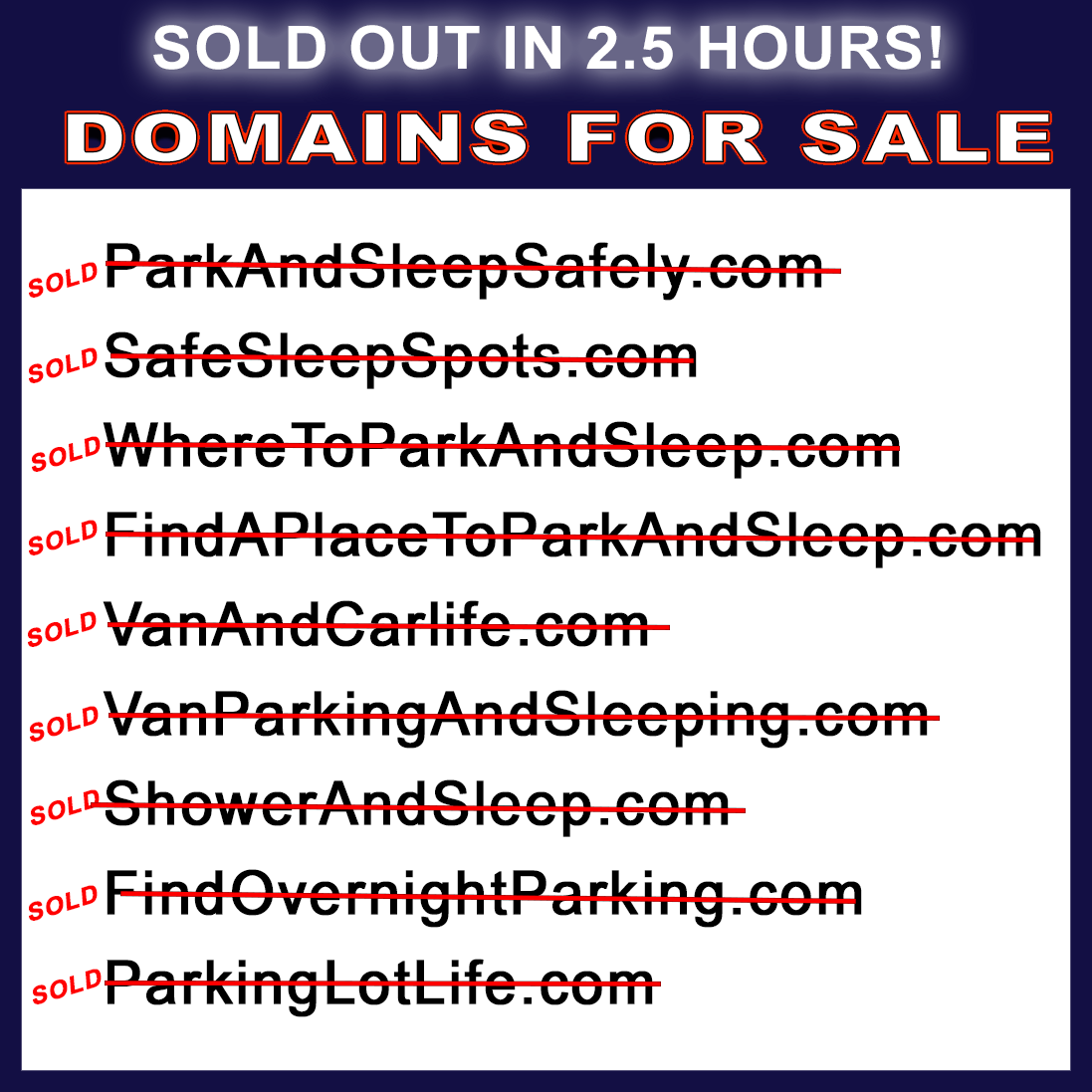 DOMAINS FOR SALE