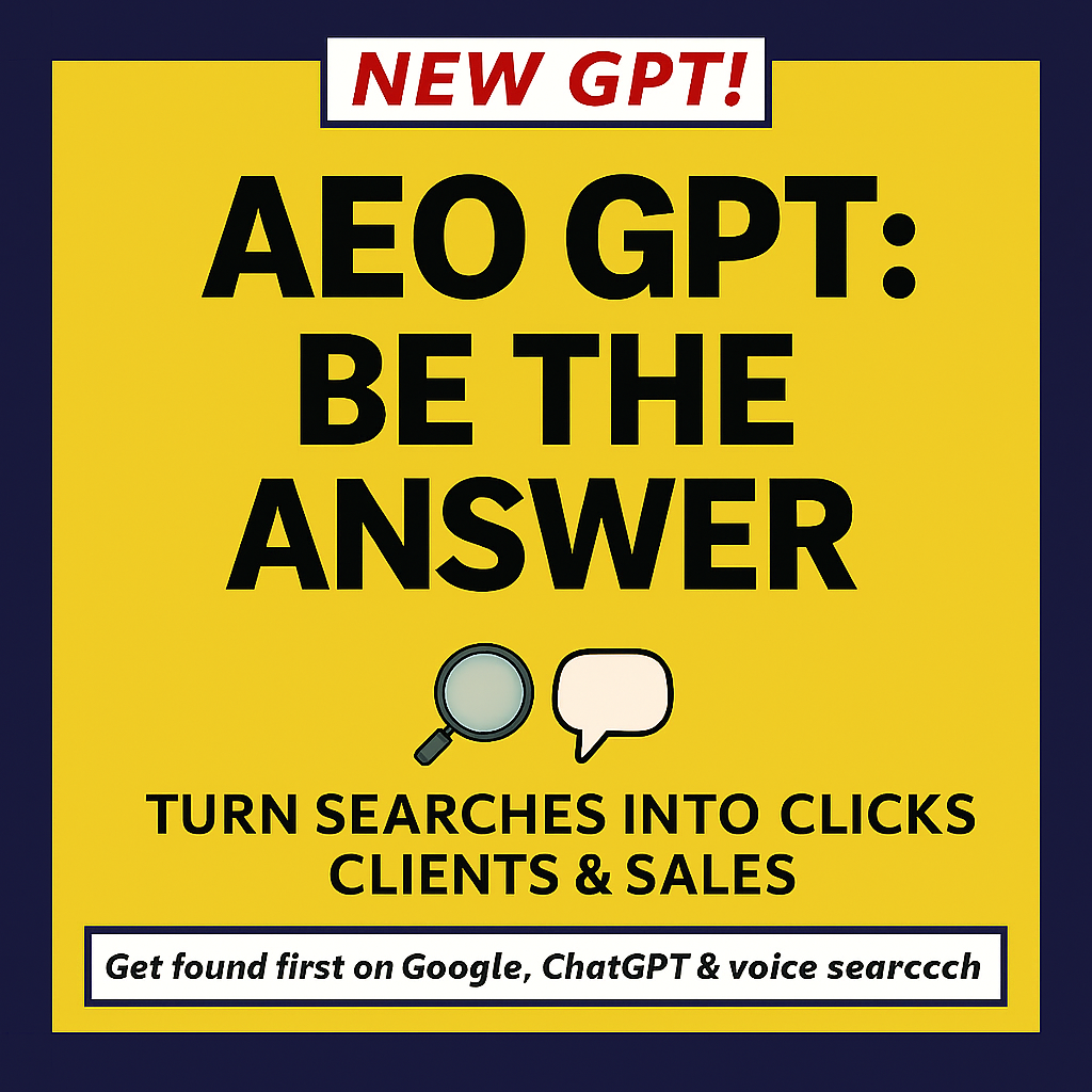 AEO GPT: Become the Answer