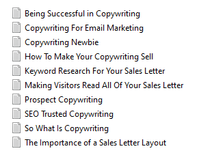 Copywriting Influence