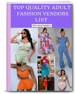 Adult Clothing Vendors List