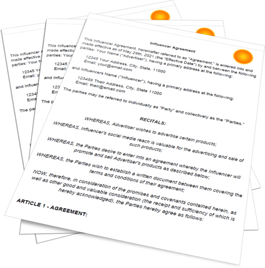 Influencer Agreement