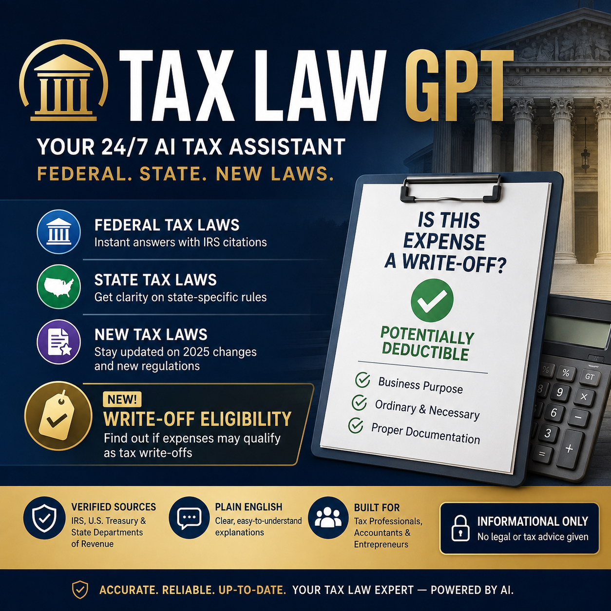Custom Tax Law GPT Development