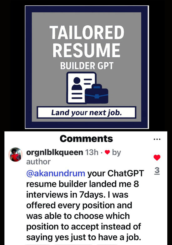 Tailored Resume Builder GPT