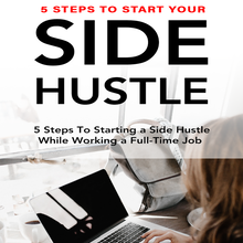 Load image into Gallery viewer, 5 Steps To Starting A Side Hustle
