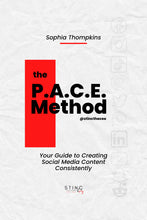Load image into Gallery viewer, The P.A.C.E. Method: Your Guide to Creating Social Media Content Consistently
